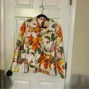 Chicos size 3 for dress jacket floral